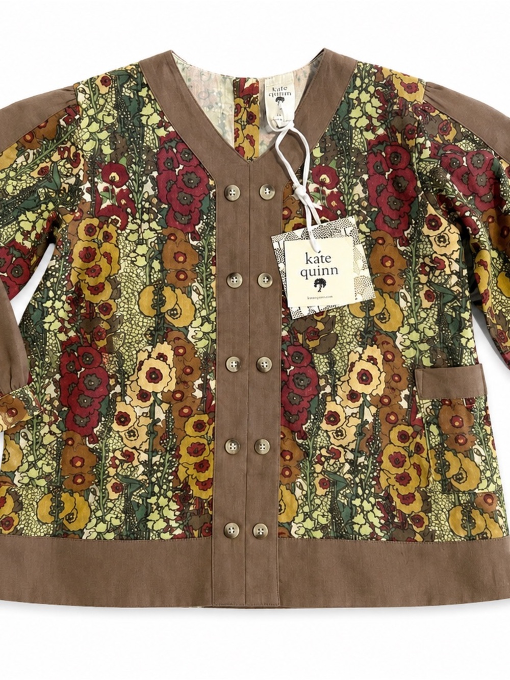 NWT Kate Quinn Organic Cotton Floral Tie Waist Dress 2T